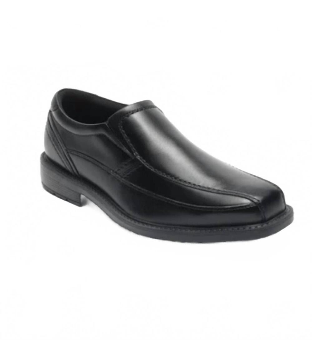 NEW ROCKPORT men's sherwood bike slip on shoes in black